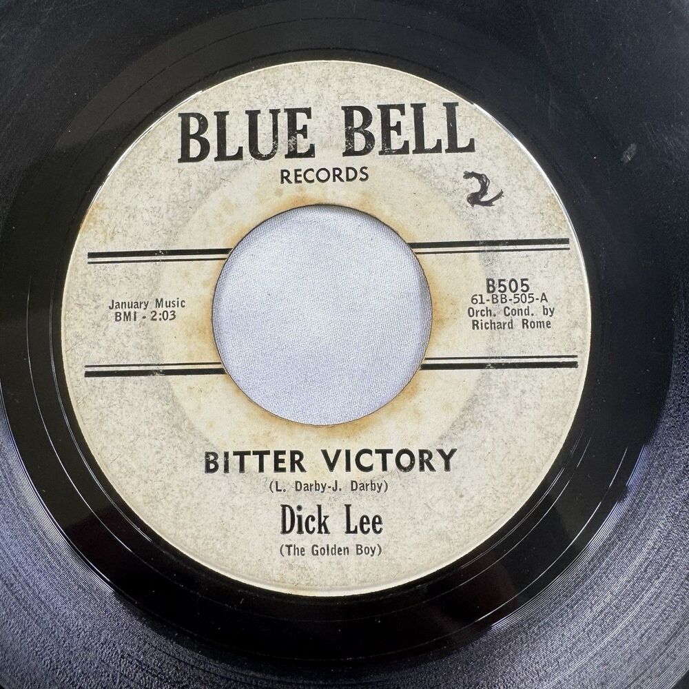 Dick Lee Bitter Victory Am I Losing You? 45 RPM Blue Bell Promo Pop Vocal Ballad